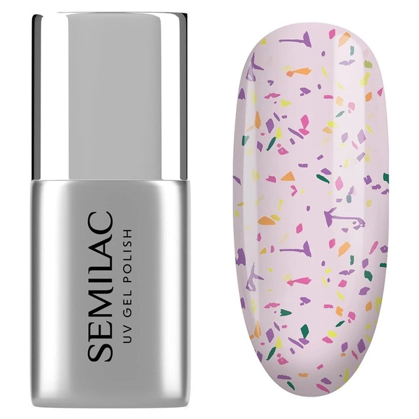 Semilac Top Coat Matte Violet Galaxy 7ml