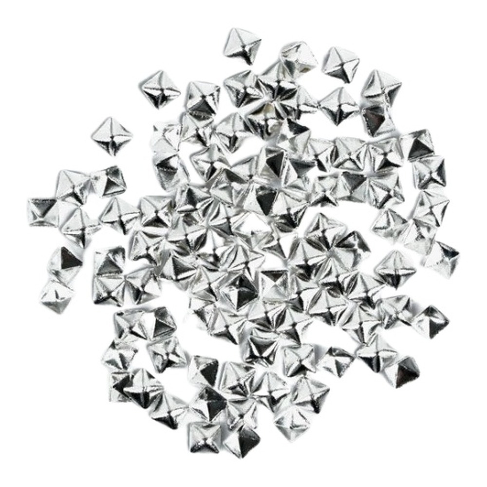 Semilac 773 Nail Decoration Silver Big Squares 100pcs