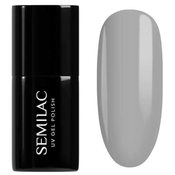 Semilac Black & White Hybrid Gel Polish 105 Stylish Gray 7ml