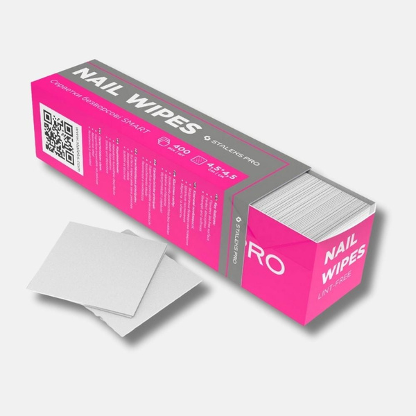 Staleks Smart Lint‑Free Wipes Professional Manicure And Pedicure Cleaning Pads 400 Pcs
