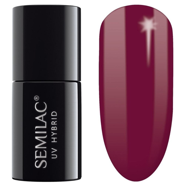 Semilac Classic Hybrid Gel Polish Hottie - 028 Classic Wine 7ml