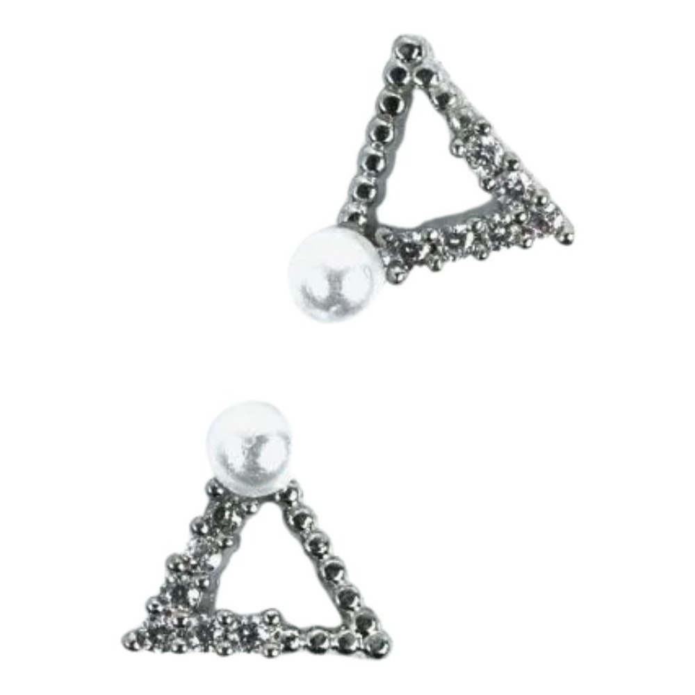 Semilac Manicure 781 Decoration Silver Triangle 2 Pieces