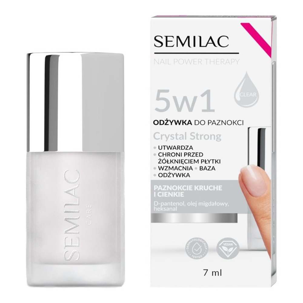 Semilac Nail Power Therapy Nail Conditioner Crystal Strong 7ml