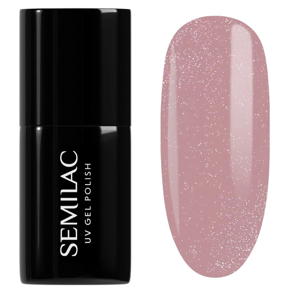 Semilac Shimmer Dust UV/LED Soak Off Hybrid Gel Nail Polish - 320 Shimmer Dust Beige 7 ml