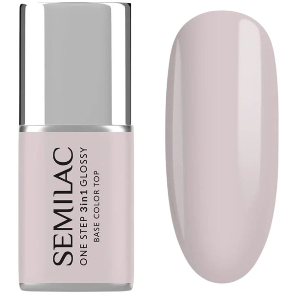 Semilac One Step 3in1 Hybrid Gel Polish S610 Barely Pink Glossy 7ml