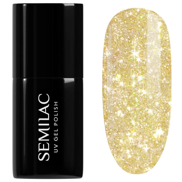 Semilac UV/LED Seaqueen Soak Off Hybrid UV/LED Hybrid Gel Nail Polish - 244 Sunbaked Yellow 7ml