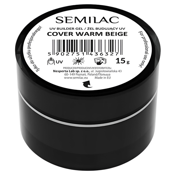 Semilac Builder Gel Cover - Warm Beige 15g
