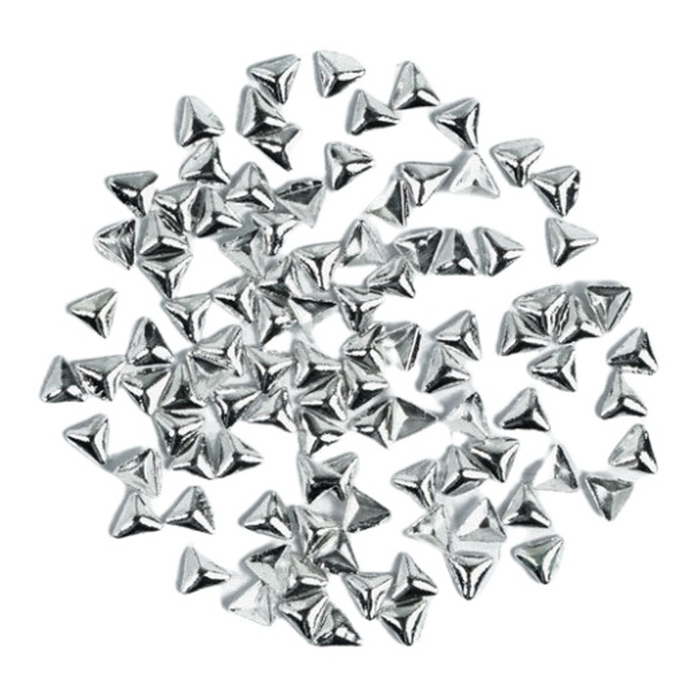 Semilac Nail Decoration Silver Triangles 100pcs