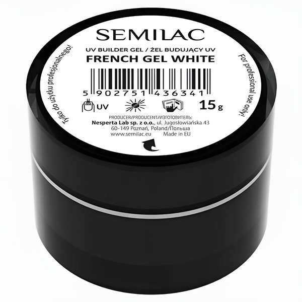 Semilac Builder Gel - French White 15g