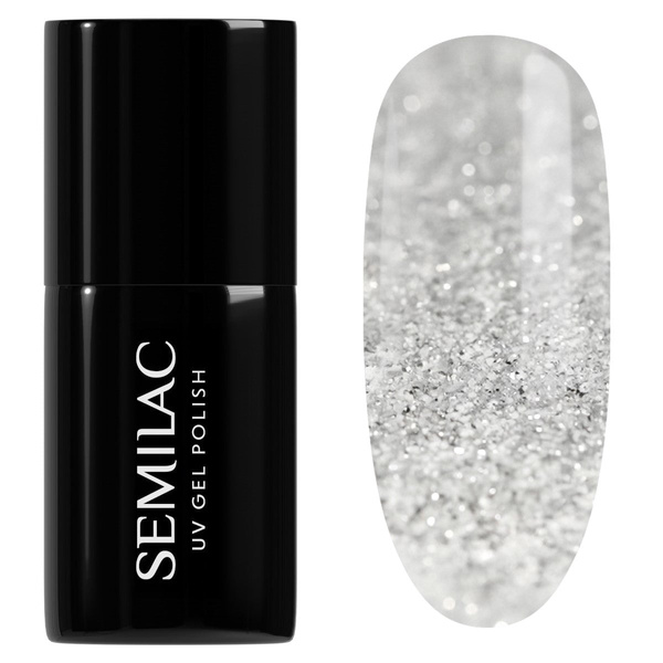 Semilac Winter Hybrid Gel Polish 605 White Flash 7ml