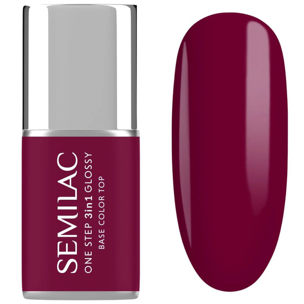 Semilac One Step 3in1 Hybrid Gel Polish S775 Plum Wine 7ml