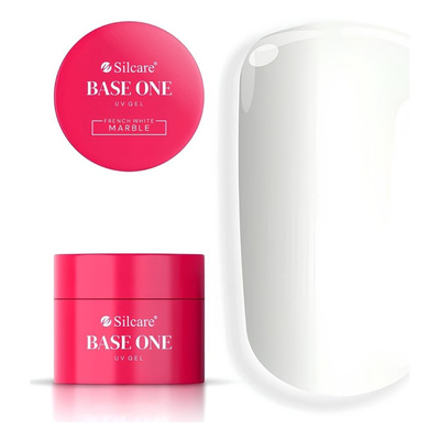 Silcare Base One UV/LED French Nail Gel French White Marble 15g