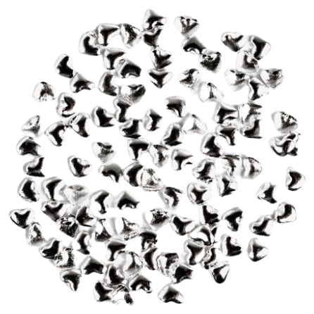 Semilac Nail Decoration Silver Small Hearts 100pcs