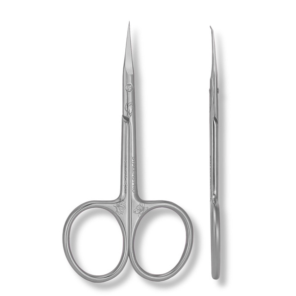 Staleks PRO Exclusive 23 Type 2 Magnolia Cuticle Scissors With Hook SX-23/2m
