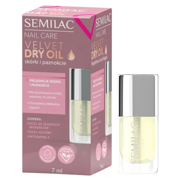 Semilac Velvet Dry Oil Nail Oil 7ml