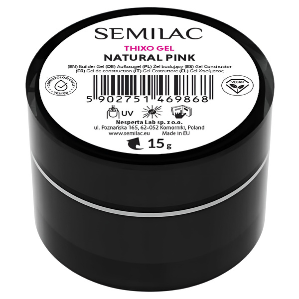 Semilac Thixo Builder Gel - Natural Pink 15g