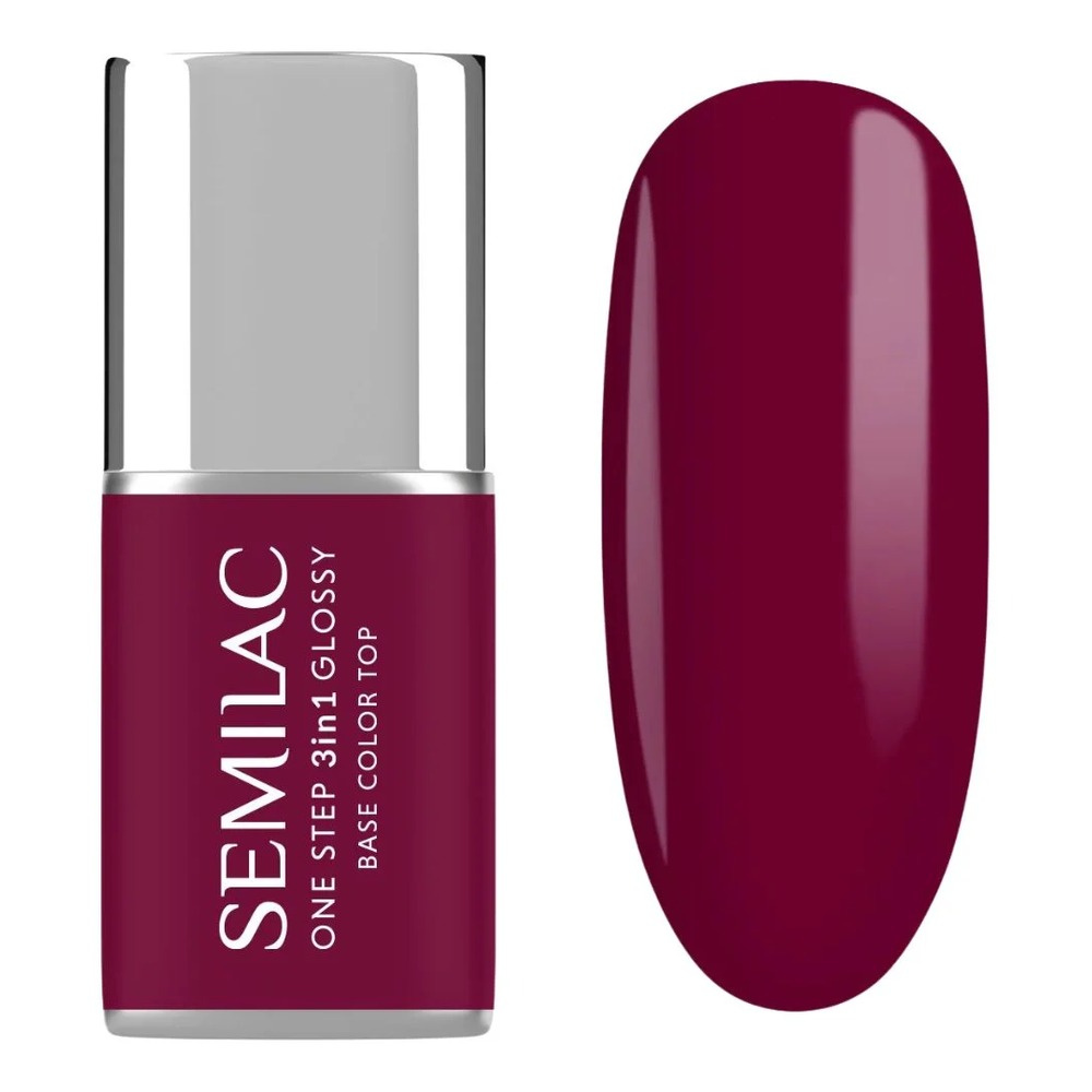 Semilac One Step 3in1 Hybrid Gel Polish S775 Plum Wine 7ml