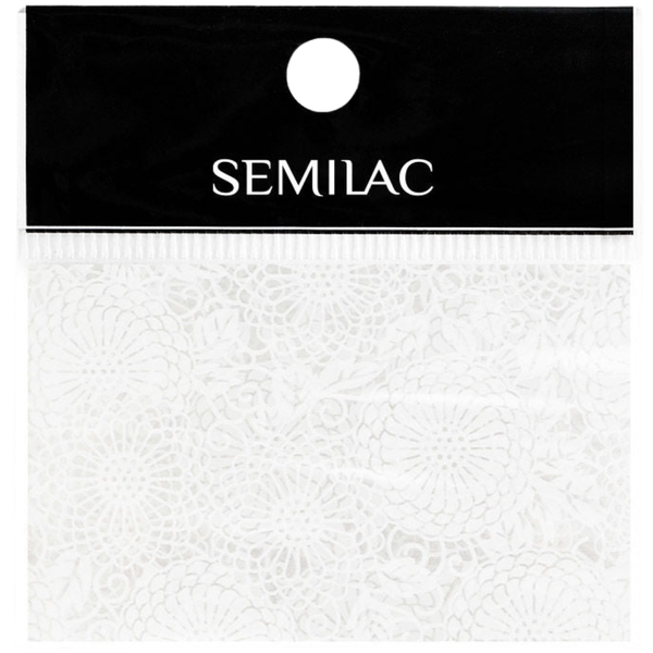 Semilac Nail Transfer Foil White Lace 14