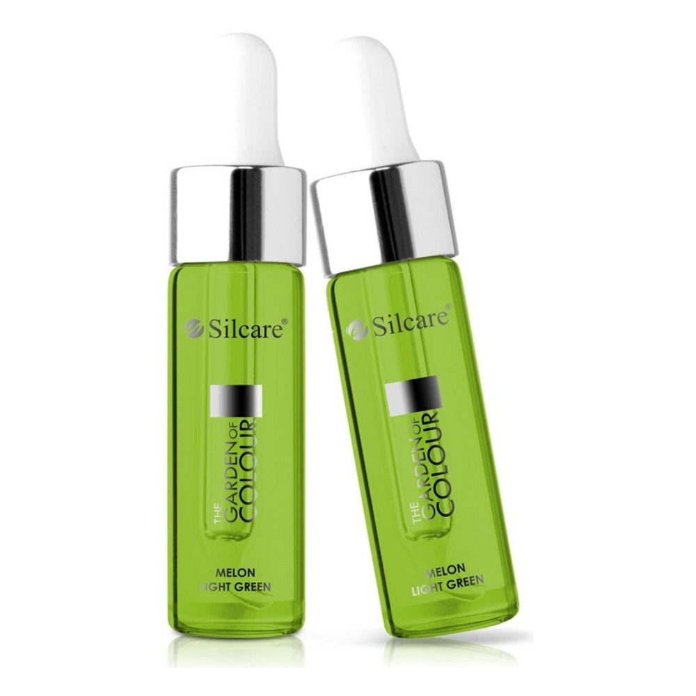 Silcare Garden of Colour Melon Light Green Nail & Cuticle Oil with Dropper 15ml