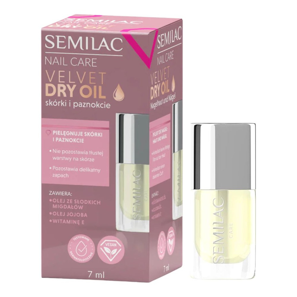 Semilac Velvet Dry Oil Nail Oil 7ml