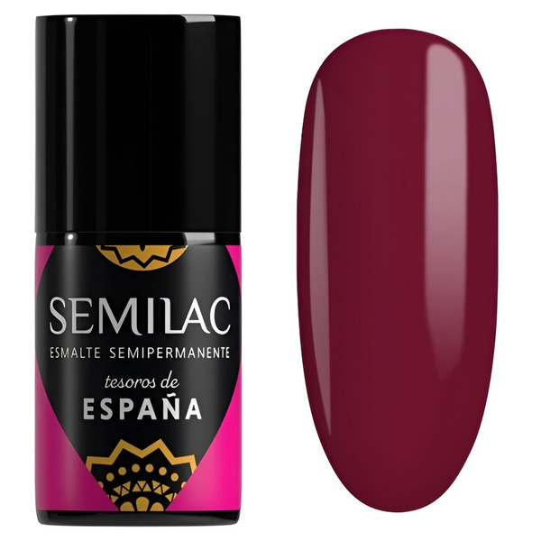 Semilac Treasures of Spain Hybrid Gel Polish 478 Vino Tinto 7ml