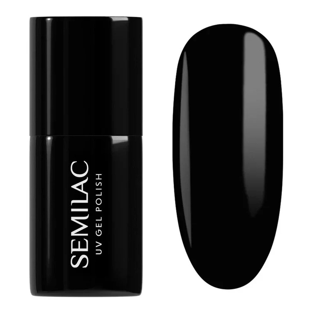 Semilac Super Cover Hybrid Gel Polish 300 Perfect Black 7ml