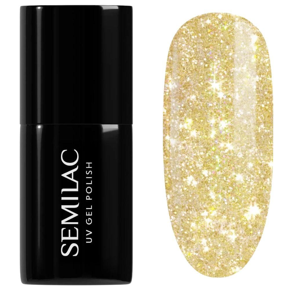 Semilac UV/LED Seaqueen Soak Off Hybrid UV/LED Hybrid Gel Nail Polish - 244 Sunbaked Yellow 7ml