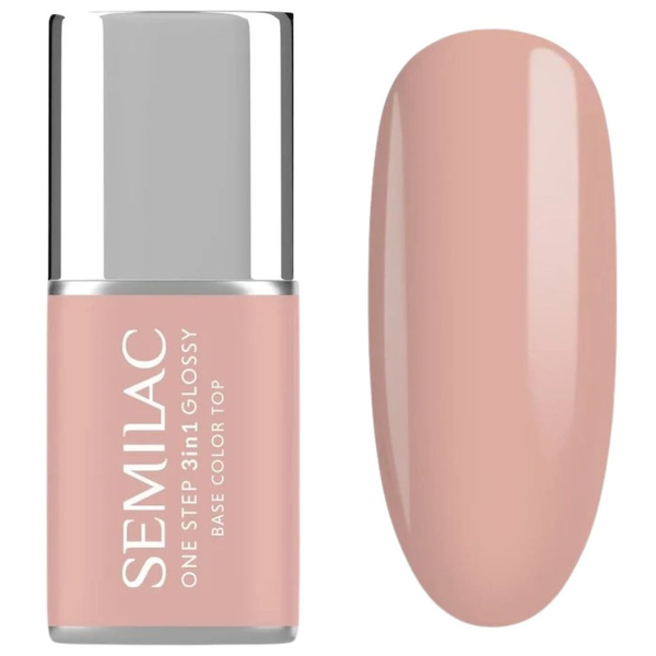 Semilac One Step 3in1 Hybrid Gel Polish S450 Light Peach 7ml