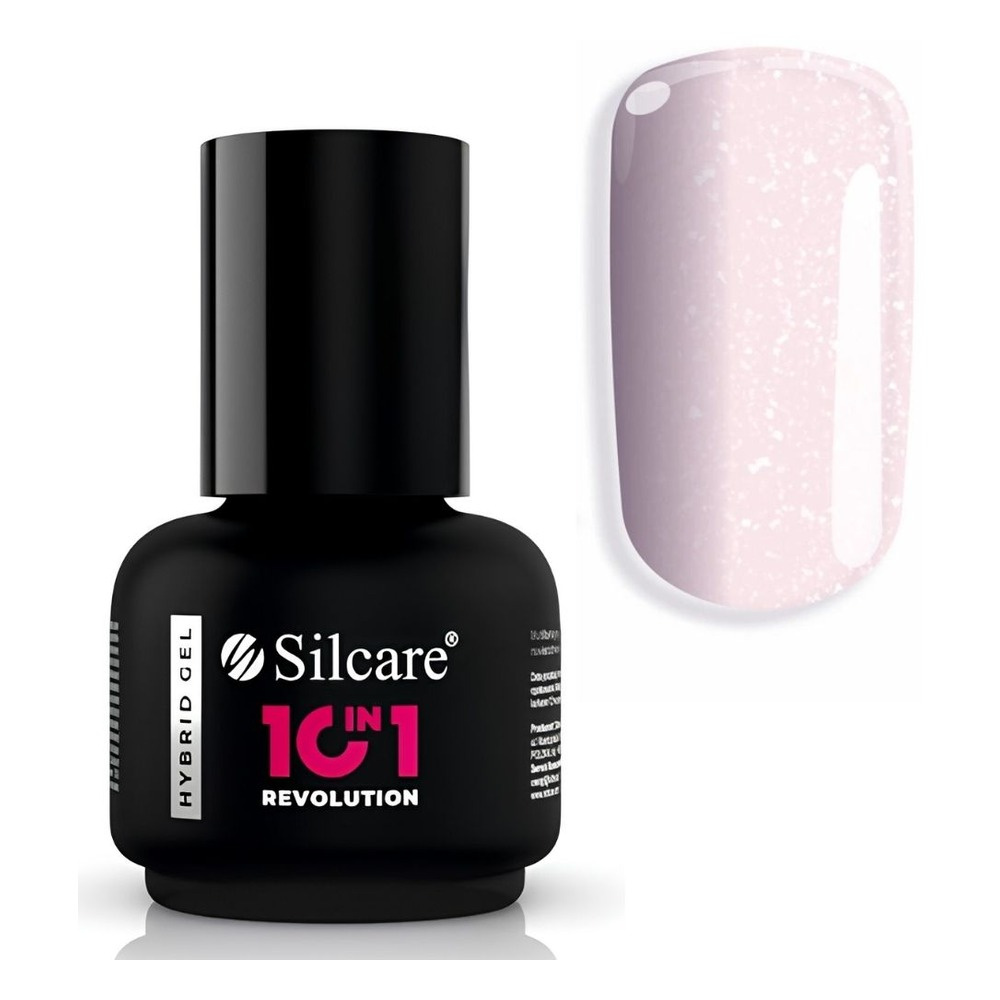 Silcare 10in1 Revolution Sparkling Pink Multifunctional UV/LED Hybrid Nail Base 15g