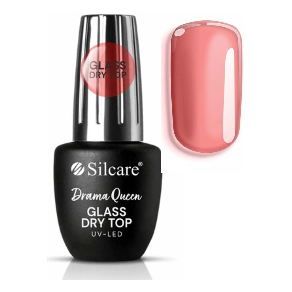 Silcare Glass Dry Top Semi-Transparent Hybrid Top Coat Drama Queen 9ml