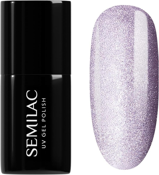 Semilac Gloss Gala Hybrid Gel Polish Cat Eye Effect 664 Lilac Gloss 7ml