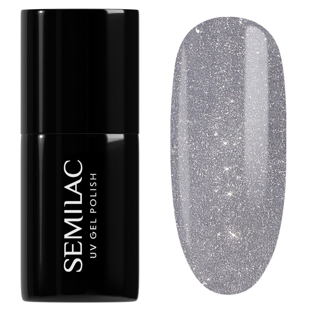 Semilac Magnetic Glow Cat Eye UV/LED Soak Off Hybrid Gel Nail Polish - 334 Silver Lavender 7ml