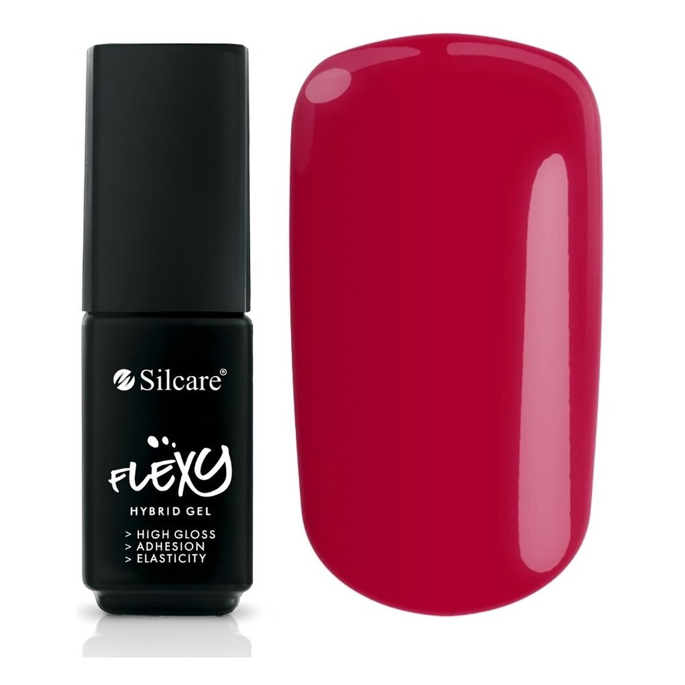 Silcare Flexy UV/LED Hybrid Nail Polish 12 Deep Raspberry 4.5g