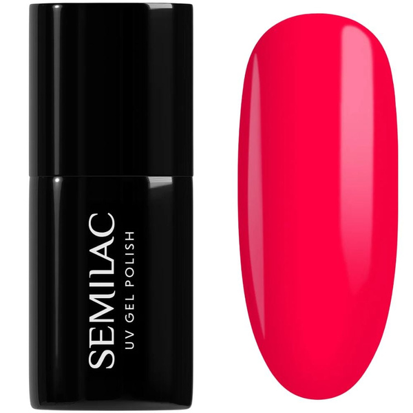 Semilac Garden Party Hybrid Gel Polish 568 Neon Ruby 7ml