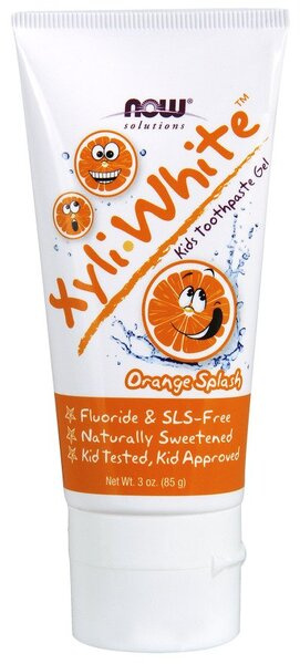 NOW Foods XyliWhite Kids Orange Splash Toothpaste Gel for Kids 85g