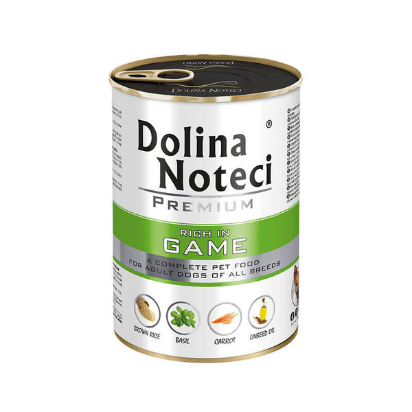 Dolina Noteci Premium Wet Food with Venison for Adult Dogs of All Breeds 400g