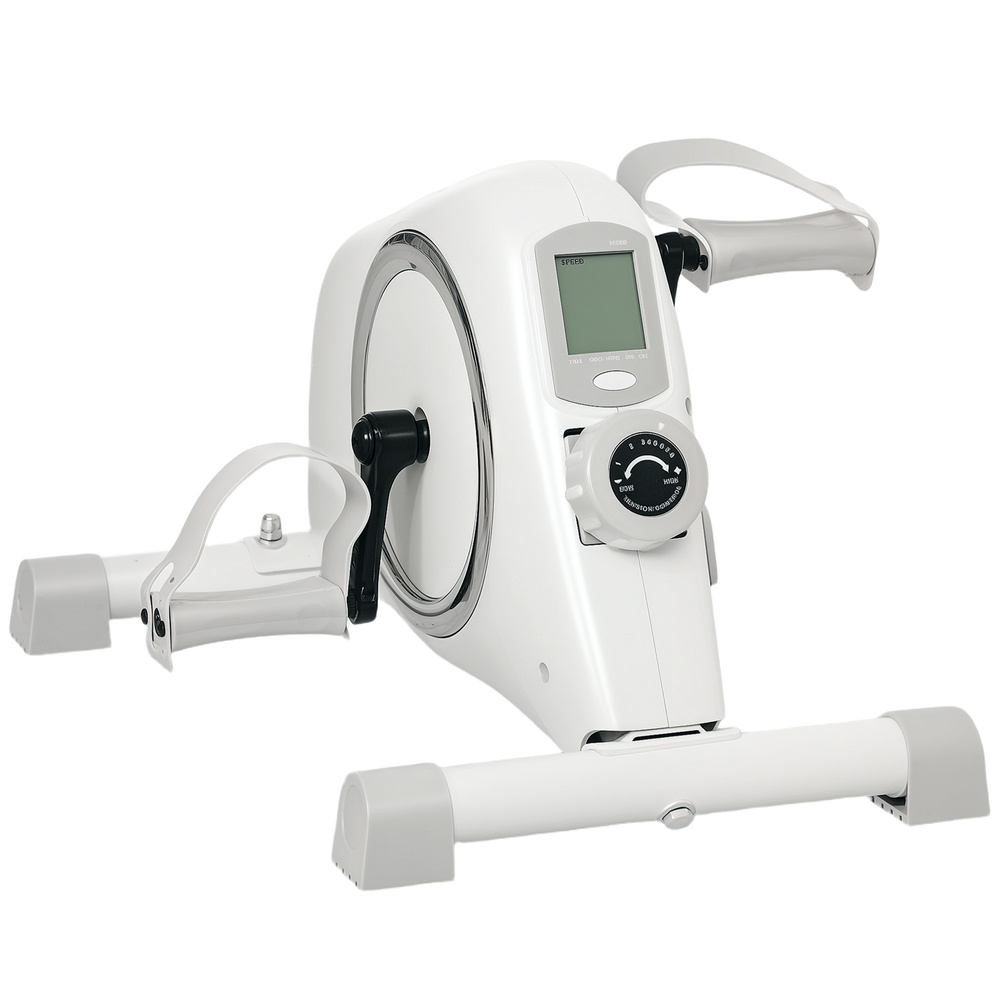SPORTNOW Pedal Exerciser with Eight Level Magnetic Resistance, with Eight-Level Magnetic Resistance, White