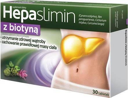Hepaslimin with Biotin for Liver Support and Healthy Body Weight 30 Tablets