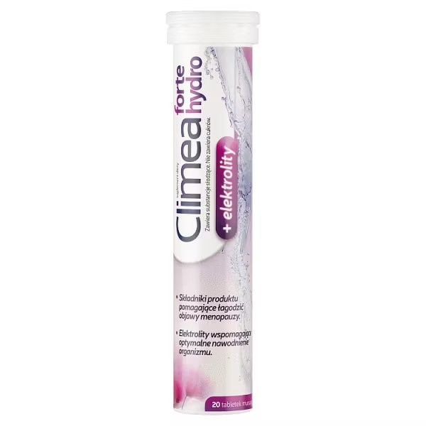 Climea Forte Hydro + Electrolytes for Menopause Symptoms 20 Effervescent Tablets