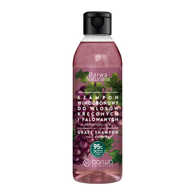 Natural Color Grape Shampoo for Curly and Wavy Hair 300ml