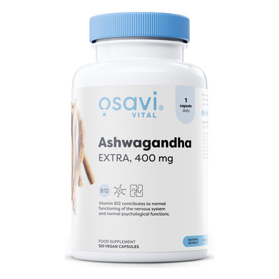 Osavi Ashwagandha Extra 400mg with Vitamin B12 120 vegan caps
