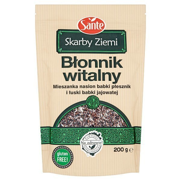 Sante Earth Treasures Vital Fiber Mix with Plantain Seed Psyllium and Plantain Husk 200g