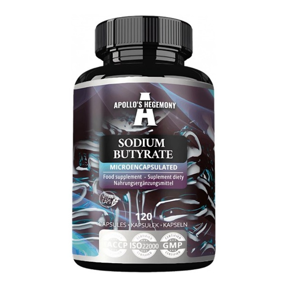 Apollo's Hegemony Sodium Butyrate Microencapsulated 120 Capsules