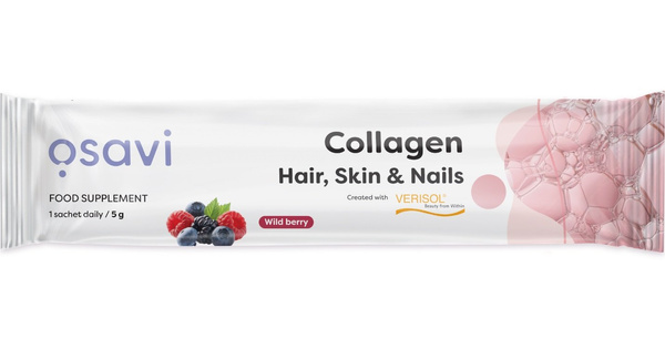 Osavi Collagen Peptides Hair Skin and Nails Wild Berry 5g 1 serving