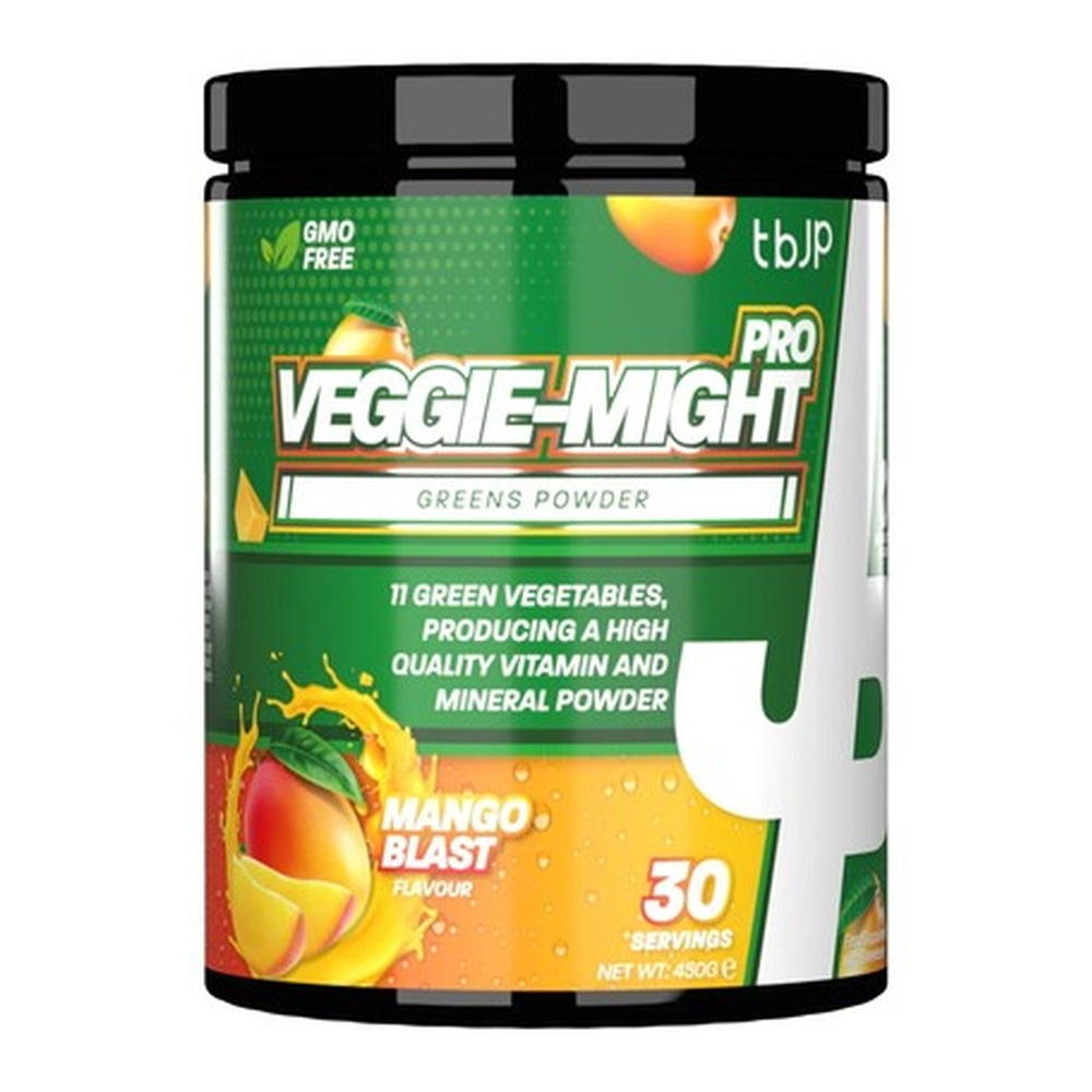 Trained by JP Veggie-Might Pro, Mango Blast - 450g