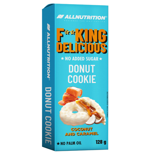 Allnutrition Fitking Delicious Donut Cookie Coconut and Caramel No Added Sugar 128g