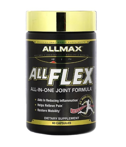 AllMax Nutrition AllFlex Joint Support Supplement for Repair and Mobility 60 Caps