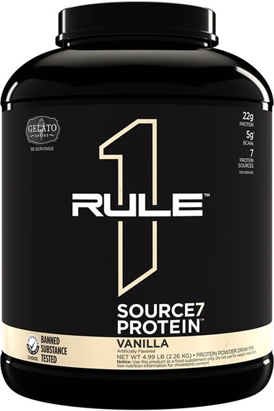 Rule One Source7 Protein, Vanilla Gelato - 2260g
