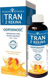 Domowa Apteczka Shark Liver Oil for Immunity with Mango Flavor for Kids and Adults 250ml