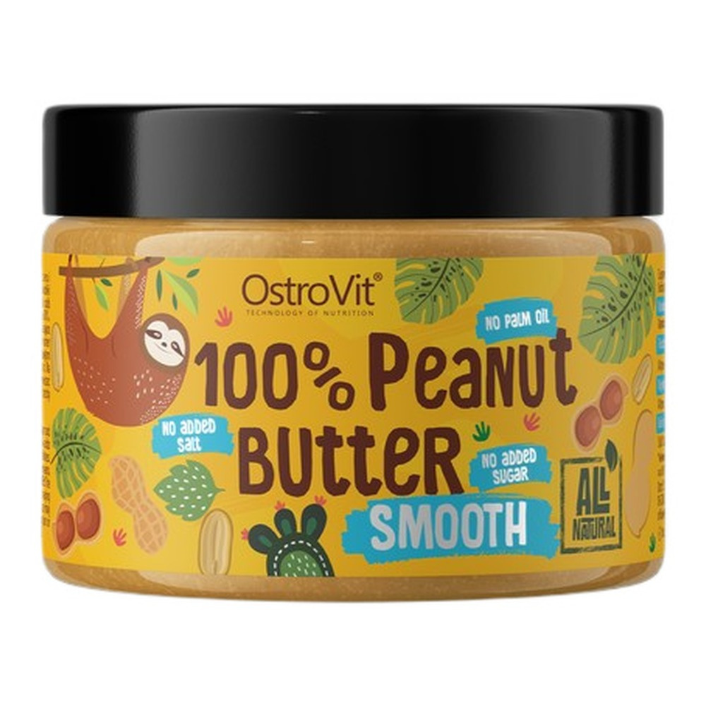 OstroVit 100% Peanut Butter, Smooth - 500g